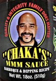 CHAKA'S BBQ Sauce. All Natural.  (1) 18oz