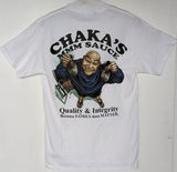 FREE - Chakas MMM Sauce "Quality and Integrity, Because Family does Matters" T-Shirt.  You can place in your cart when you purchase $46.95 or more on another item. Item cannot ship alone.