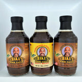 CHAKA'S MARINADE Sauce. All Natural. (2) Original (1) Zesty 18oz
