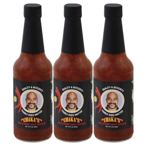 CHAKA'S HOT Sauce. All Natural (3) 10oz