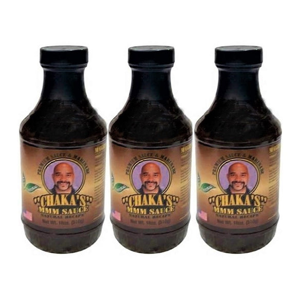 CHAKA'S MARINADE Sauce. All Natural. (3) Original 18oz